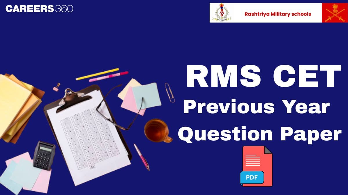 RMS CET Previous Year Question Papers Class 6 & 9 - Download PDF with Solutions